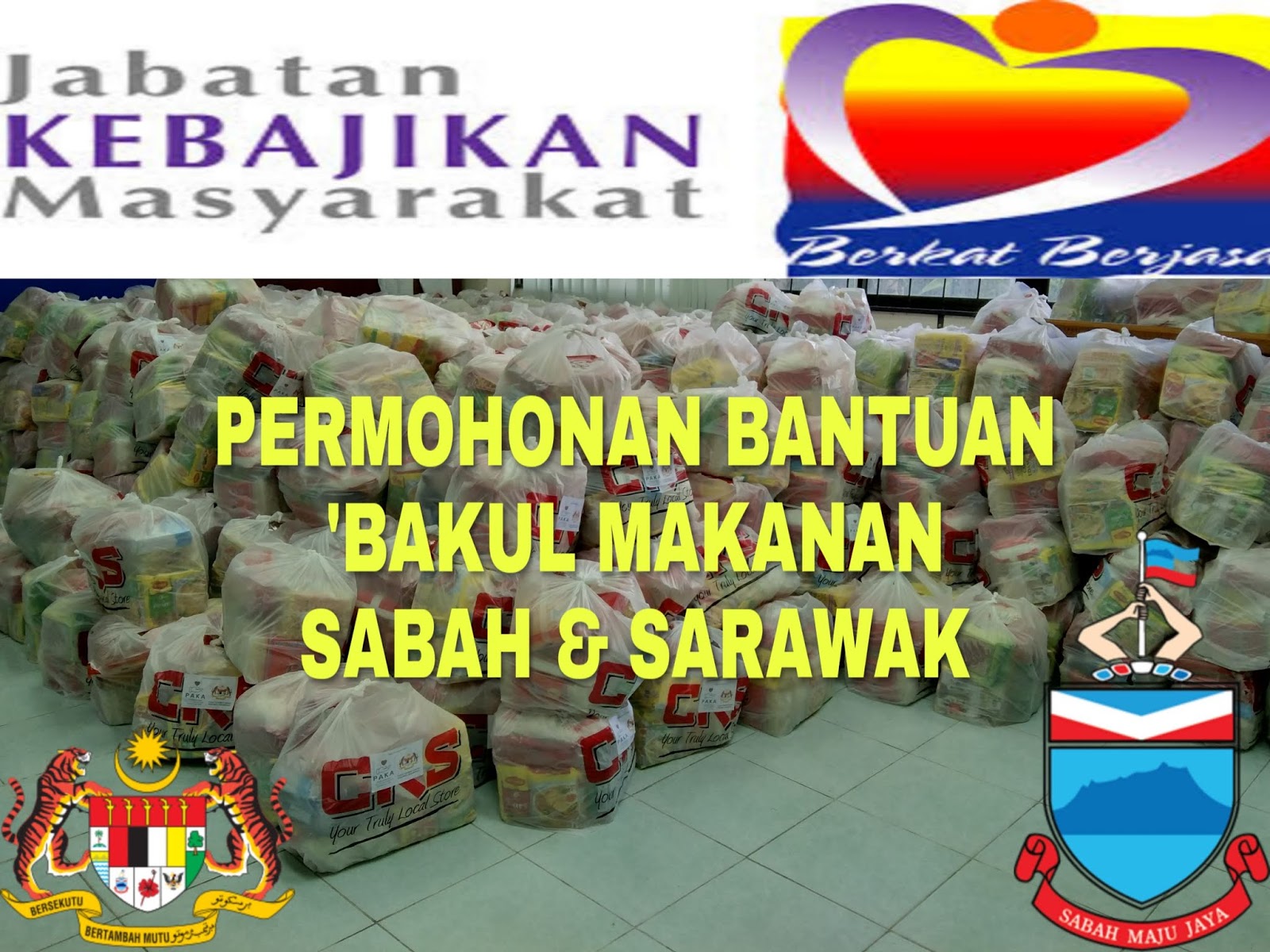 Permohonan online bantuan bakul makanan jkm