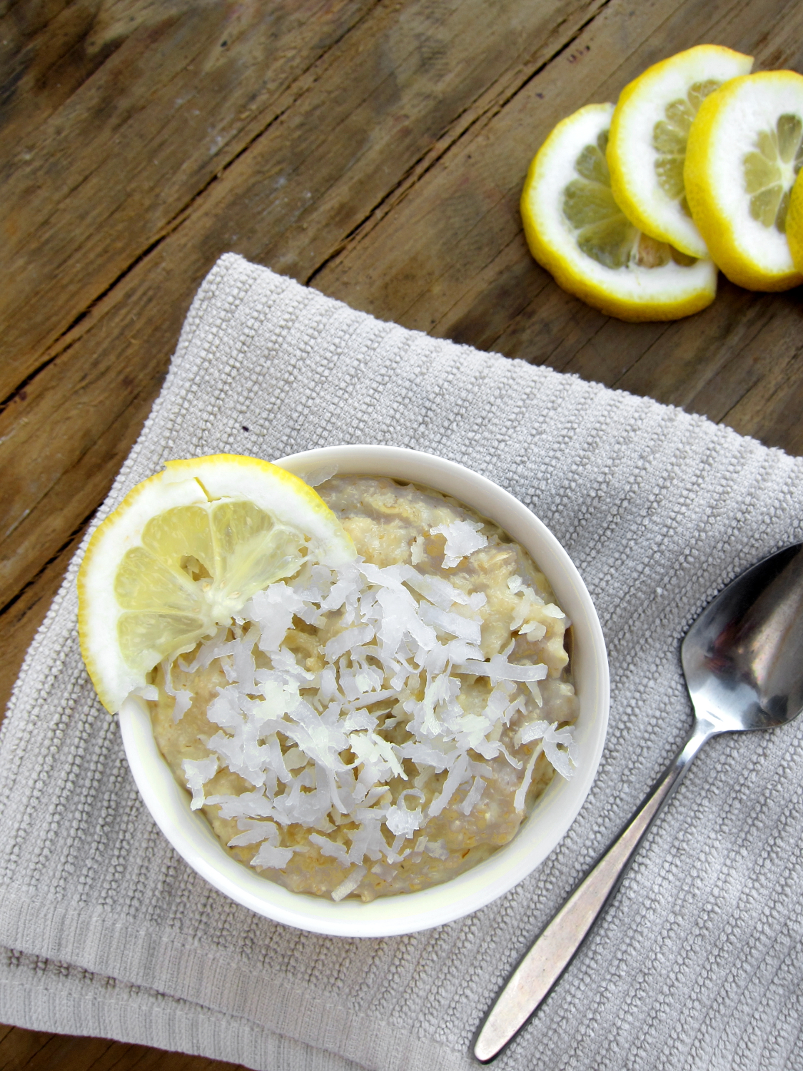 The Oatmeal Artist Lemon Coconut Oatmeal