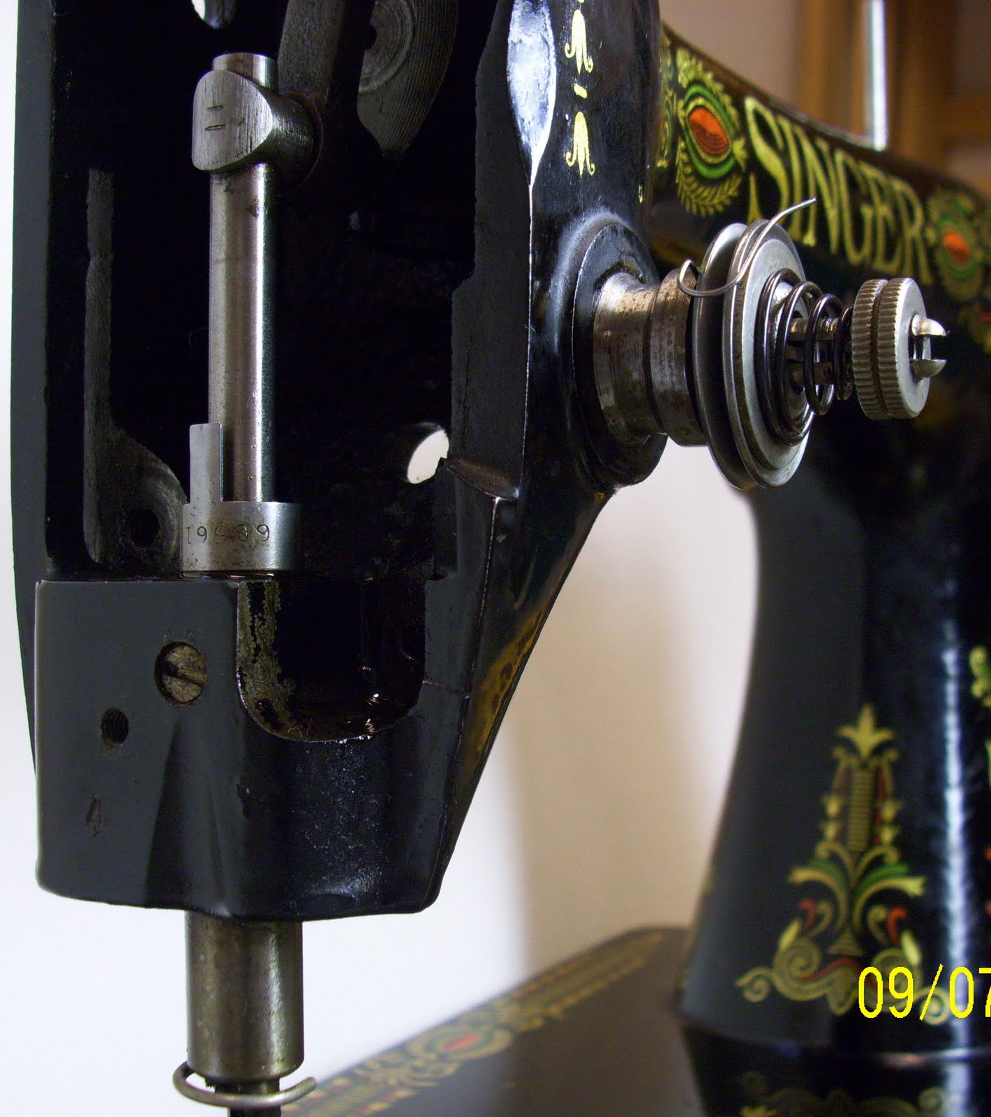 My Sewing Machine Obsession How To Service And Clean A Singer 66 Tension Assembly