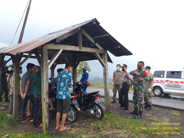 Polsek Kalapanunggal Giat Patroli Bersama Muspika Di Areal Kebun