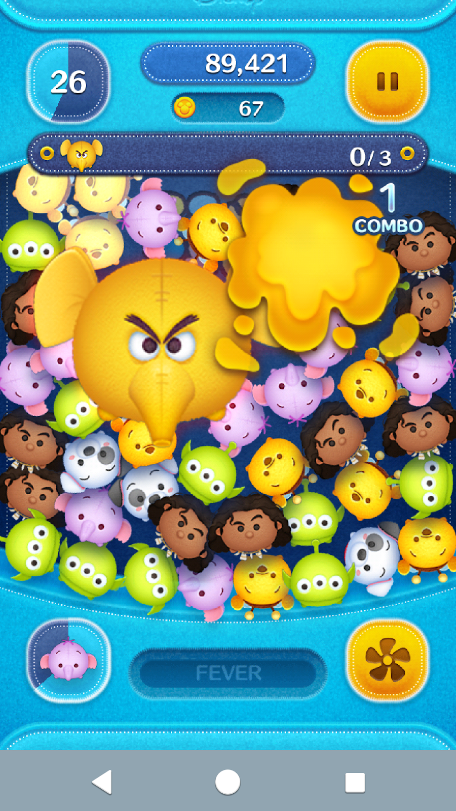 yellow handed tsum tsum