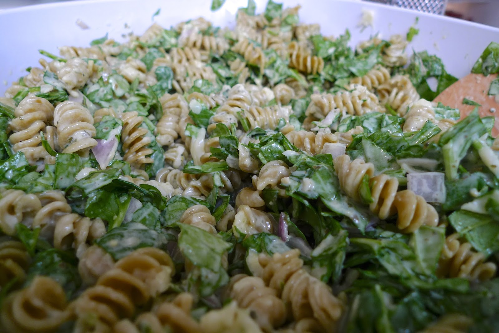 siriously delicious Double Spinach Pasta Casserole with Pesto and