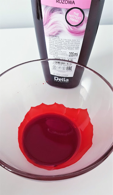 Delia cosmetics cameleo płukanka do włosów różowa