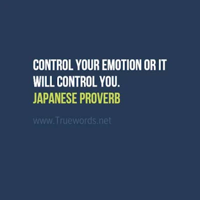 Control your emotion or it will control you