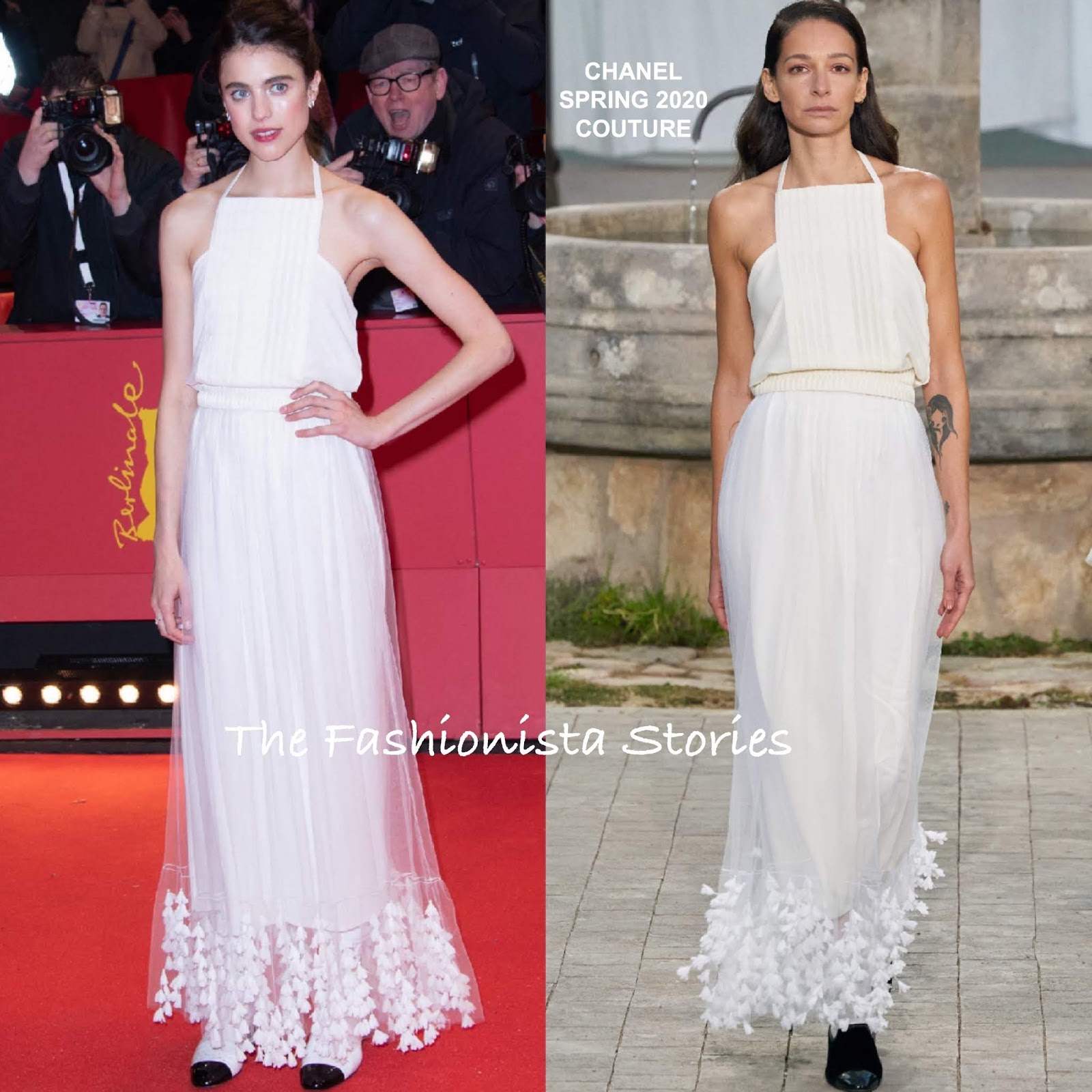 Margaret Qualley in Chanel at the 'My Salinger Year' 70th Berlinale  International Film Festival Photocall & Premiere