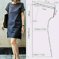 diseños de moda con medidas y patrones de costura de vestidos femeninos