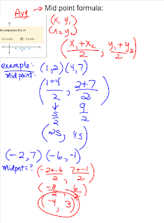 2 > 1 - Geometry Page: September 28th 1.3 Midpoint and Distance Formula
