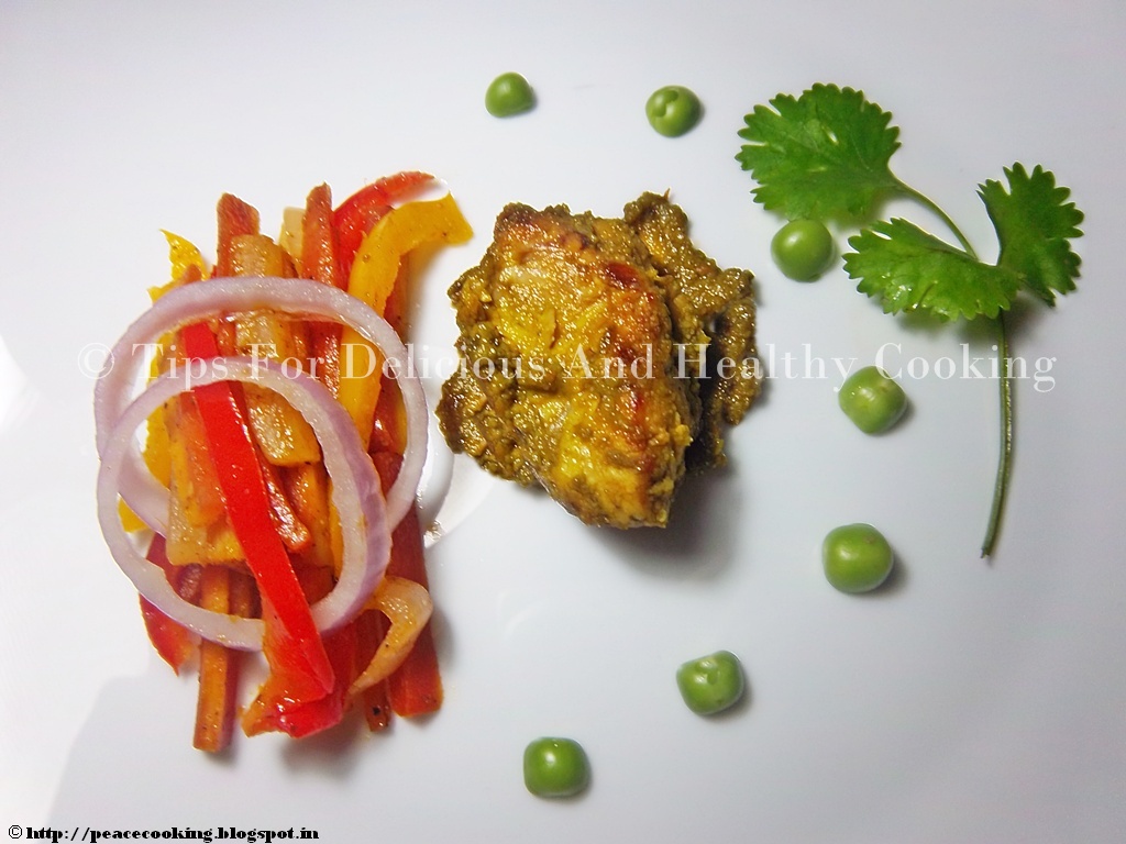 Herbed Chicken With Radish Pepper Salad