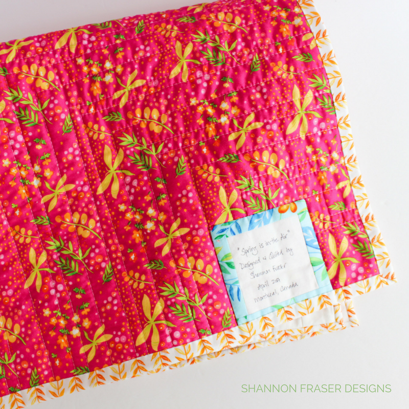 Shannon Fraser Designs DIY Quilt Label How to Create a Custom Quilt