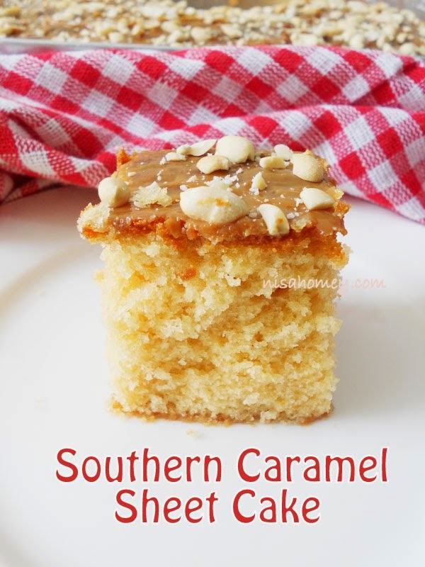 Southern Caramel Sheet Cake....step by step.