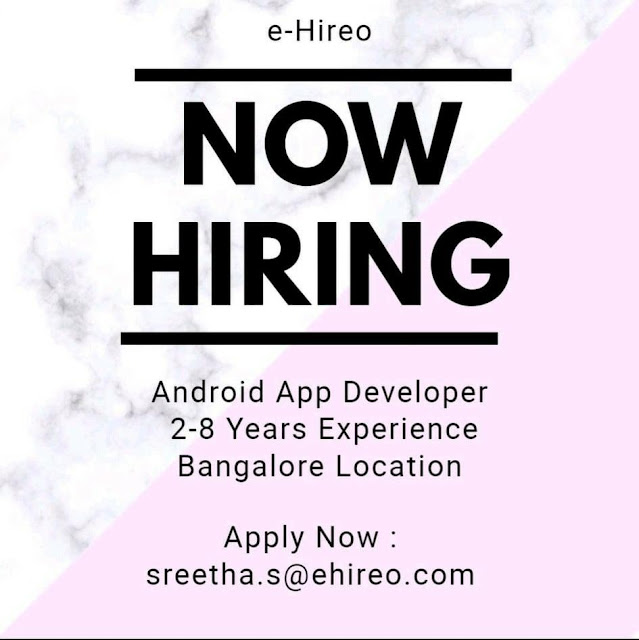UDYOG ADDA eHireo Now Hiring Android App Developer Apply Now share