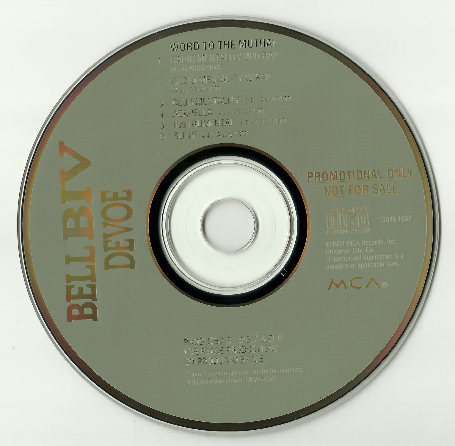 Electronic 1991. CD текст.