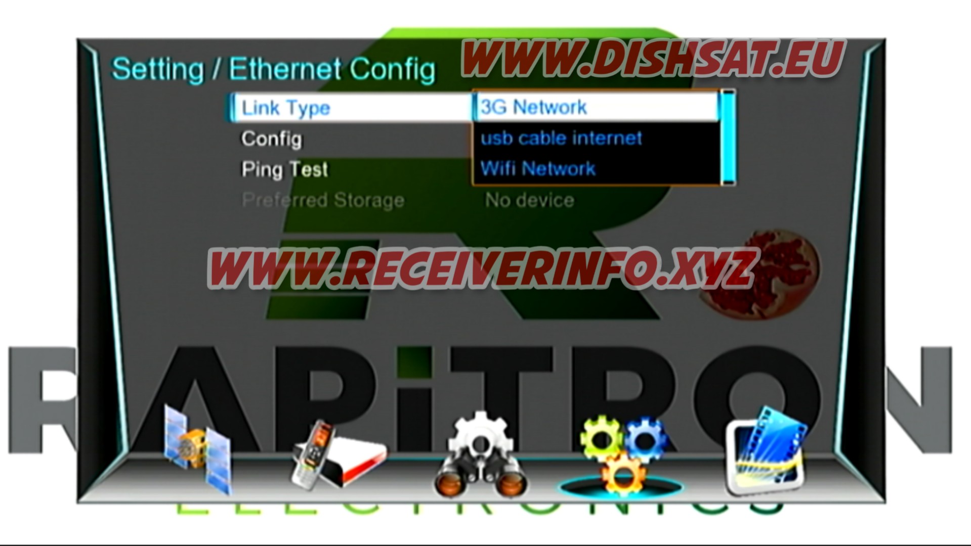 1506G HD RECEIVER SOFTWARE WITH ECAST EXTREM IPTV OPTION