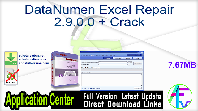 DataNumen Excel Repair 2.9.0.0 + Crack