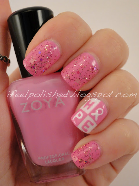 Breast Cancer Awareness Nails