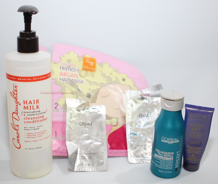 Hair care products I emptied in November 2016. 