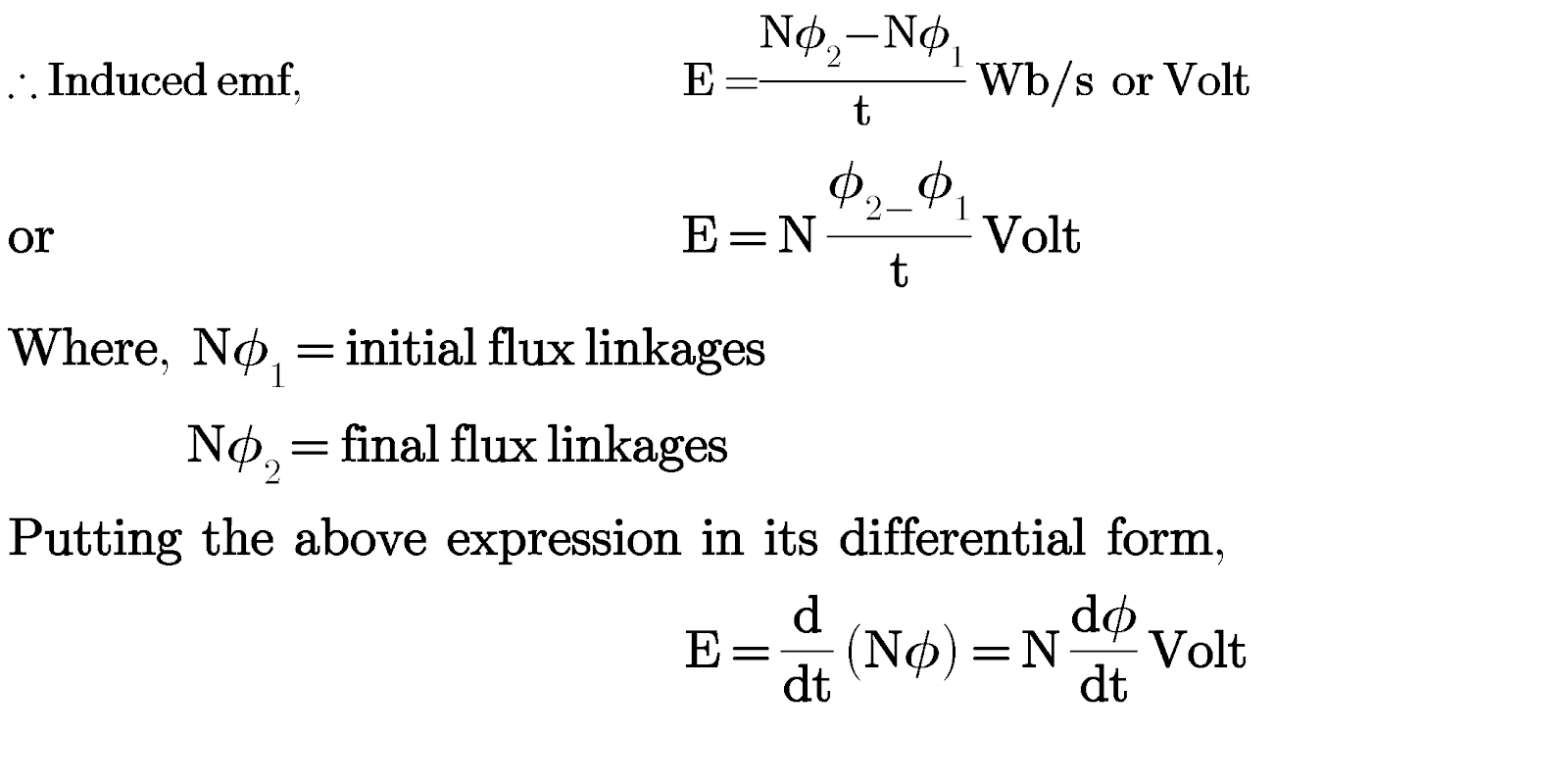 Faraday's Law of Induction Electrical Instrumentation