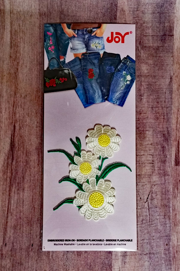 Create a fun Disney count down jar using a vintage cookie jar and Joy Iron-on Embroidered letters. Joy iron on flowers