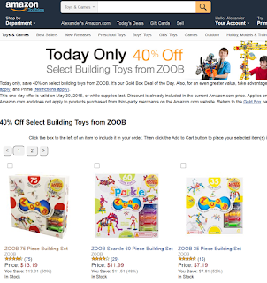 40% off select Zoob building toys at Amazon