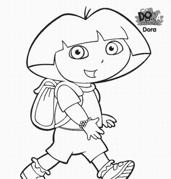 Coloriages a Imprimer : Dessin Dora