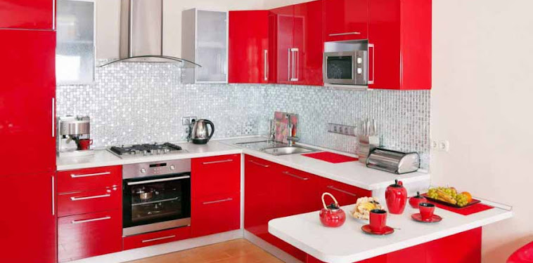 Dekorasi Desain Dapur Nuansa Merah Terbaru Dekorasi Desain Dapur Nuansa Merah Terbaru