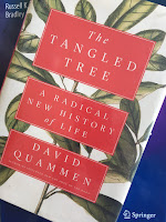 The Tangled Tree, by David Quammen. The Tangled Tree: A Radical New History of Life, by David Quammen, superimposed on Intermediate Physics for Medicine and Biology.
