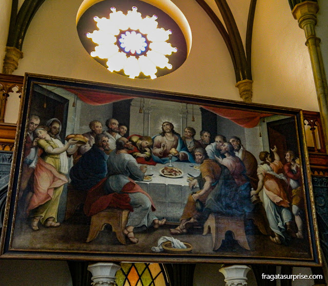 Santa Ceia pintada por Mestre Ataíde - Santuário do Caraça, Minas Gerais