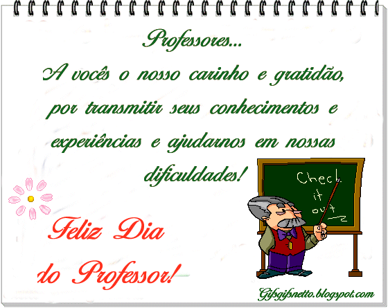 Bibi Leitura : 15 de Outubro - Feliz Dia Dos Professores - Recados