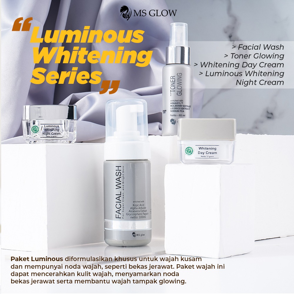 paket ms glow luminous whitening series