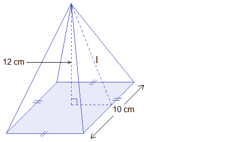 Example 2 Square based pyramid