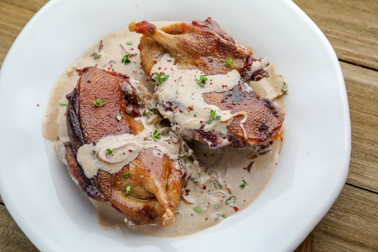 Duck with Thyme and Cream