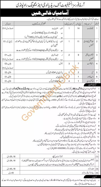New Armed Forces Institute of Radiology And Imaging Jobs 2021 || Pak Army As Civilian Jobs 2021 New Armed Forces Institute of Radiology And Imaging Jobs 2021 || Pak Army As Civilian Jobs 2021