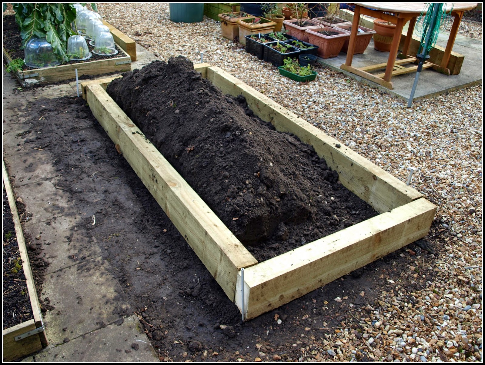 Mark's Veg Plot Raised Bed renewal Work in Progress