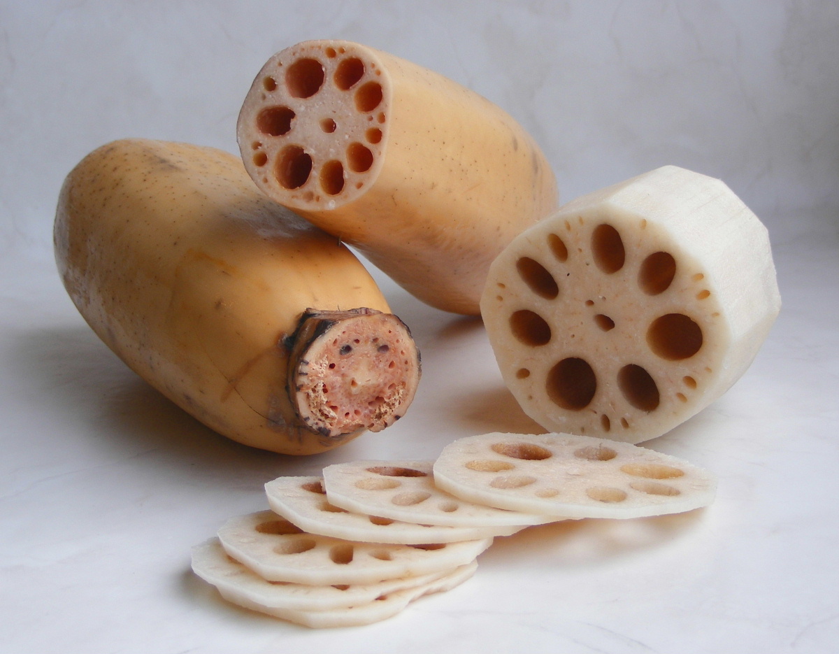【Iwakuni, Japan】Lotus root noodles, Iwakuni Sushi. Traditional Japanese food near Kintai Bridge.