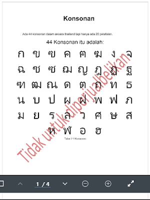 Penjelasan 44 Konsonan Thai