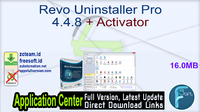 Revo Uninstaller Pro 4.4.8 + Activator_ ZcTeam.id