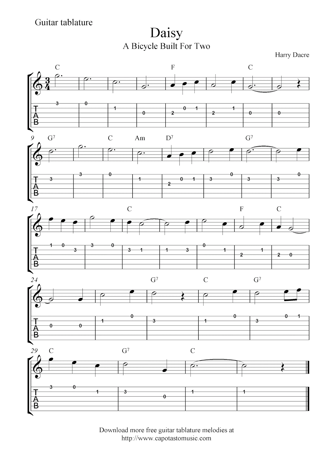 free-printable-sheet-music-for-guitar