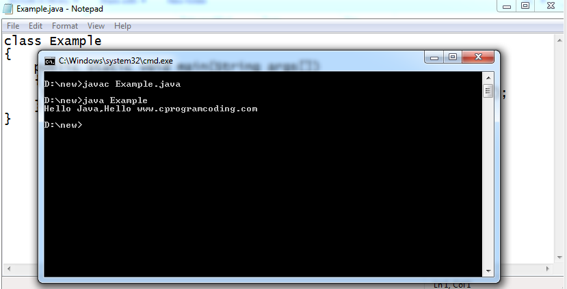 how to compile and run simple program of java how to compile and run simple program of java