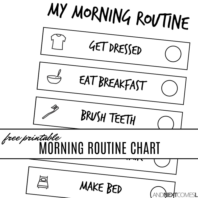 Morning Routine Charts With Pictures