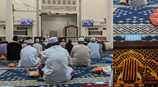 solat jumaat di masjid temerloh jaya dalam tempoh pkpp