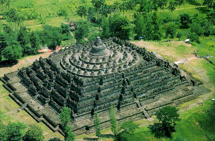 Describe Borobudur Temple Is A