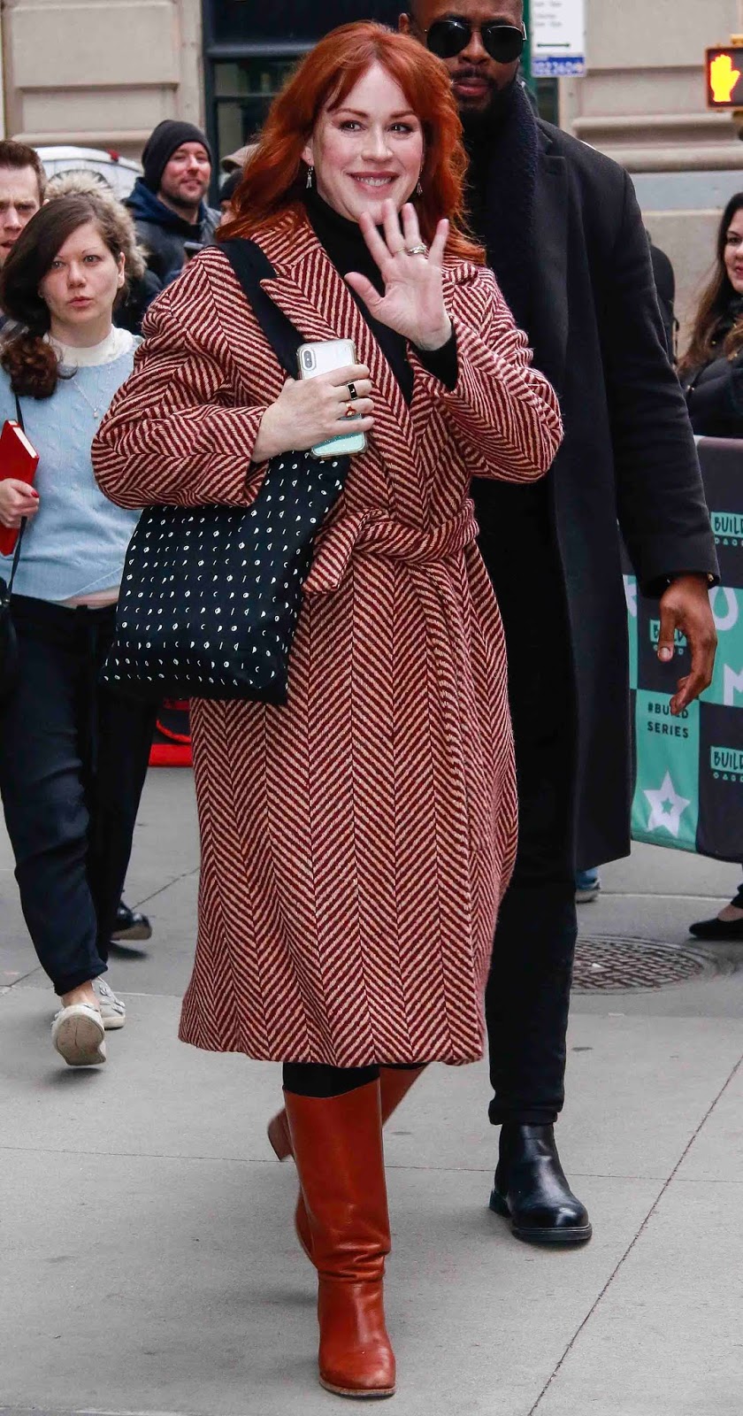 ACTRESS MOLLY RINGWALD VISITS NYC BUILD SERIES