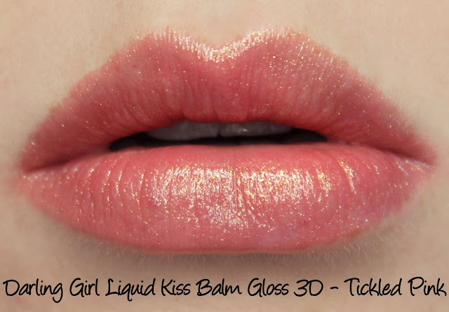 Darling Girl Balm Gloss 3D - Tickled Pink Swatches & Review