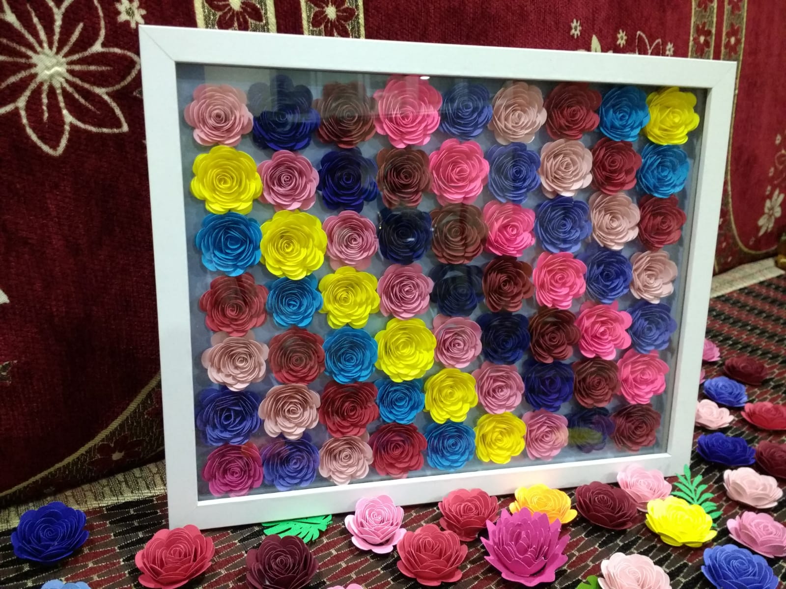 Trupti's Craft Paper Quilling Flower Frame Tutorial