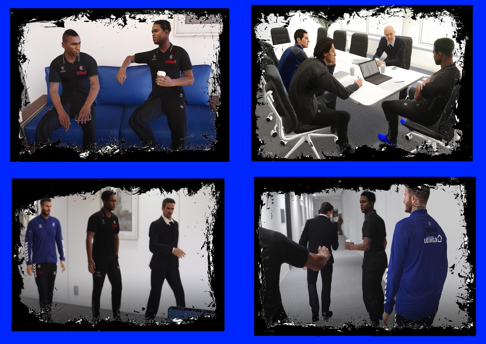 PES 2020 Rangers F.C. Polo Shirts & Track Suits by PESWilliam ~ SoccerFandom.com | Free PES