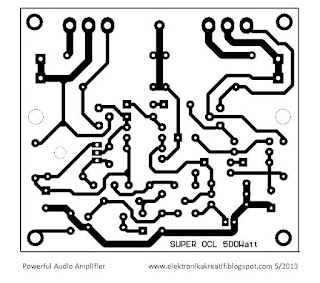 Audio Kreatif: Layout PCB OCL 500Watt