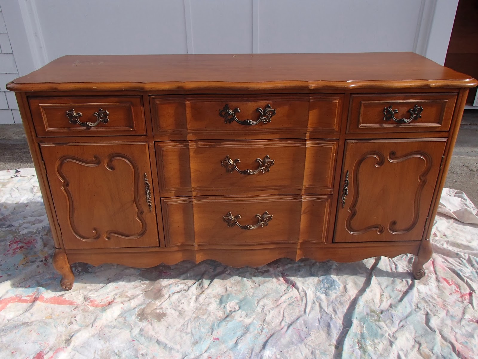 French Provincial Dining Room With Buffet For Sale