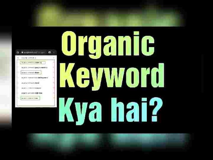 Organic Keywords kya hai - blog में कैसे इस्तेमाल करें ?