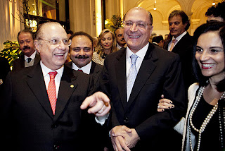 Paulo Maluf com Geraldo Alckmin e Kassab