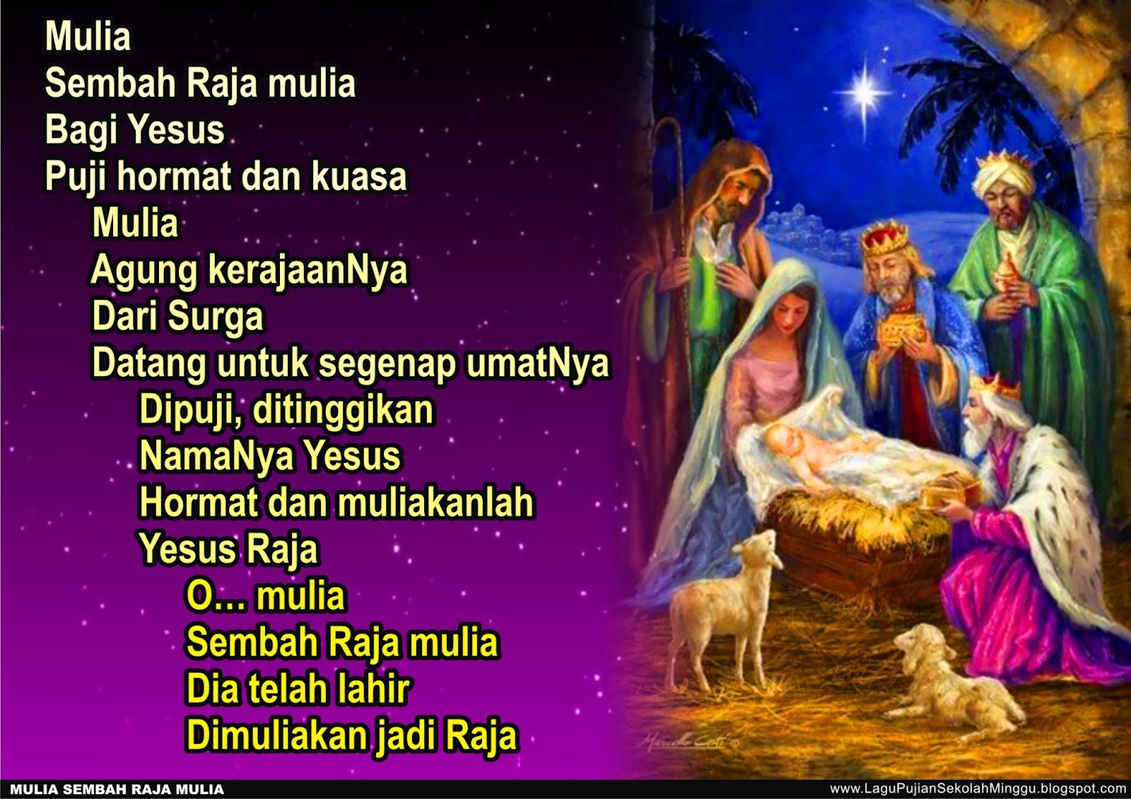 Lirik Lagu Pujian Rohani Kristen Sekolah Minggu Gereja Tuhan Yesus